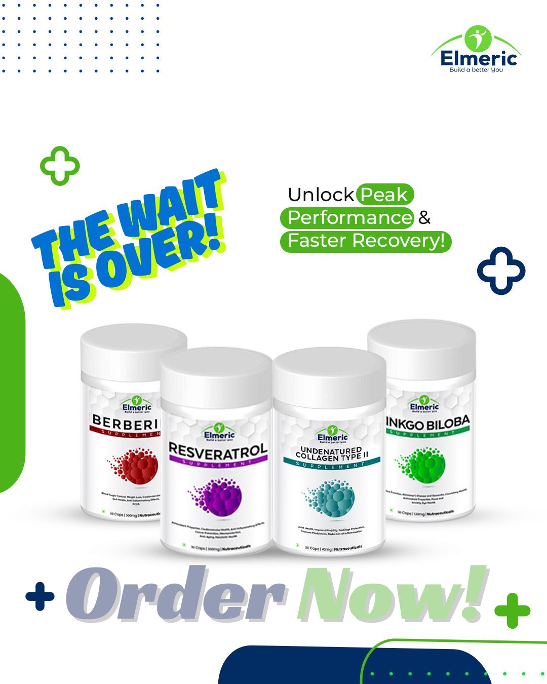 Introducing Elmeric: Science-Backed Supplements for a Better You